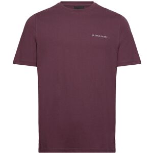 Scott Script T-Shirt S Burgundy S Scott Script T-Shirt S Burgundy S