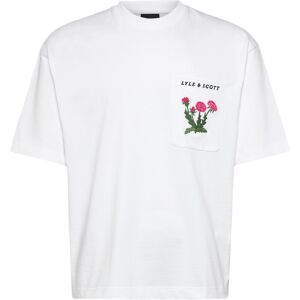 Scott Floral Embroidered T-Shirt M White M Scott Floral Embroidered T-Shirt M White M