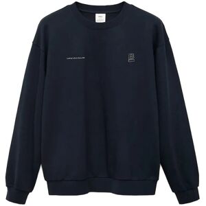 Mango 100% Cotton Sweatshirt Text XL Blue XL Mango 100% Cotton Sweatshirt Text XL Blue XL