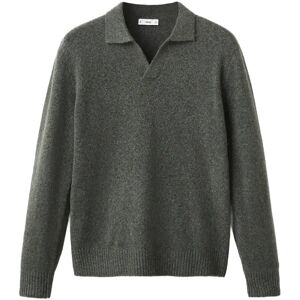 Mango Knitted Wool Blend Polo Sweater XXL Green XXL Mango Knitted Wool Blend Polo Sweater XXL Green XXL