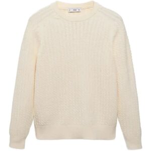 Mango 100% Cotton Braided Sweater XXL Cream XXL Mango 100% Cotton Braided Sweater XXL Cream XXL