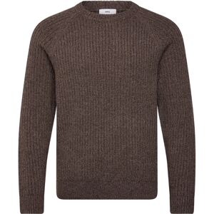 Mango Wool-Blend Rib-Knit Sweater L Brown L Mango Wool-Blend Rib-Knit Sweater L Brown L