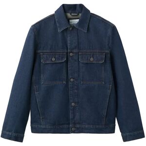 Mango 100% Cotton Denim Jacket With Pockets L Navy L Mango 100% Cotton Denim Jacket With Pockets L Navy L