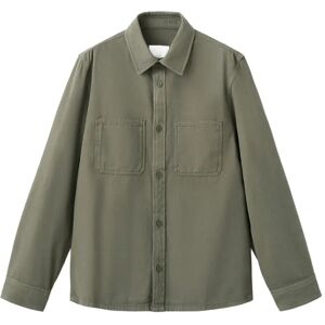 Mango 100% Cotton Overshirt With Pockets XL Khaki XL Mango 100% Cotton Overshirt With Pockets XL Khaki XL