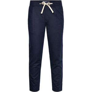 Mango Slim-Fit Trousers With Drawstring 38 Navy 38 Mango Slim-Fit Trousers With Drawstring 38 Navy 38