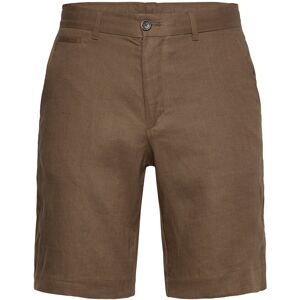Mango Slim-Fit 100% Linen Bermuda Shorts 38 Brown 38 Mango Slim-Fit 100% Linen Bermuda Shorts 38 Brown 38