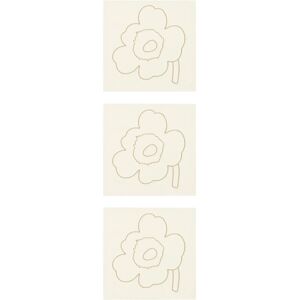 Marimekko Piirto Unikko Satengservietter - 3 stk. Marimekko Piirto Unikko Satengservietter - 3 stk.