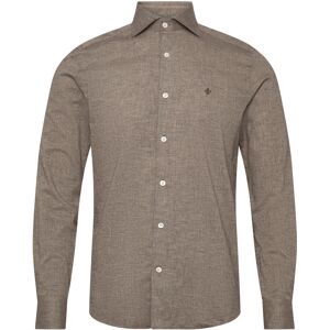 Morris Flannel Herringbone Shirt-Slim Fit XXL Brown XXL Morris Flannel Herringbone Shirt-Slim Fit XXL Brown XXL