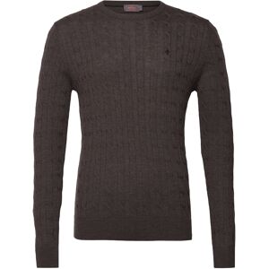 Morris Merino Cable Oneck L Brown L Morris Merino Cable Oneck L Brown L