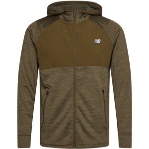 New Balance Heat Grid Hooded Full Zip XS Khaki XS New Balance Heat Grid Hooded Full Zip XS Khaki XS