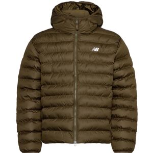 New Balance Sport Essentials Hooded Puffer Jacket S Khaki S New Balance Sport Essentials Hooded Puffer Jacket S Khaki S
