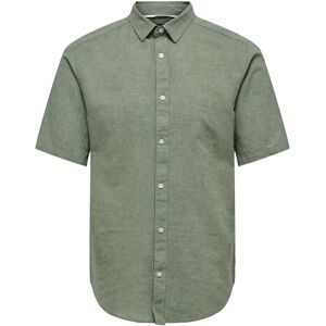 ONLY & SONS Onscaiden Life Ss Solid Linen Blend Noos S Green S ONLY & SONS Onscaiden Life Ss Solid Linen Blend Noos S Green S