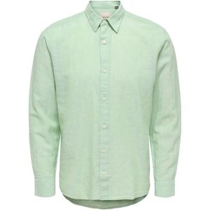 ONLY & SONS Onscaiden Life Ls Solid Linen Blend Noos XS Green XS ONLY & SONS Onscaiden Life Ls Solid Linen Blend Noos XS Green XS