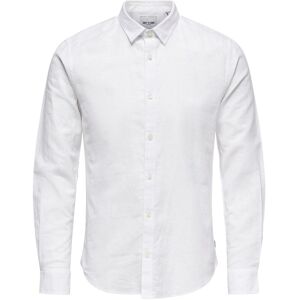 ONLY & SONS Onscaiden Life Ls Solid Linen Blend Noos XL White XL ONLY & SONS Onscaiden Life Ls Solid Linen Blend Noos XL White XL