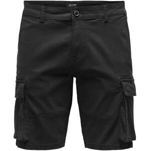 ONLY & SONS Onscam Stage Cargo Shorts 6689 Life Noos S Black S ONLY & SONS Onscam Stage Cargo Shorts 6689 Life Noos S Black S
