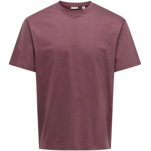 ONLY & SONS Onsfred Life Rlx Ss Tee Noos L Burgundy L ONLY & SONS Onsfred Life Rlx Ss Tee Noos L Burgundy L