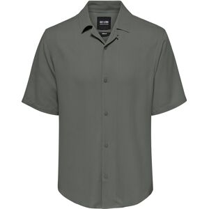 ONLY & SONS Onsdash Life Reg Res Ss 001 Shirt Noos S Grey S ONLY & SONS Onsdash Life Reg Res Ss 001 Shirt Noos S Grey S