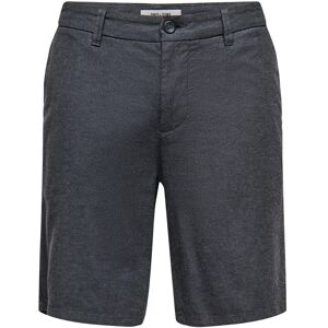 ONLY & SONS Onsmark 0011 Cotton Linen Shorts Noos XS Black XS ONLY & SONS Onsmark 0011 Cotton Linen Shorts Noos XS Black XS