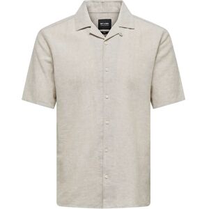 ONLY & SONS Onscaiden Ss Solid Resort Linen Noos L Beige L ONLY & SONS Onscaiden Ss Solid Resort Linen Noos L Beige L