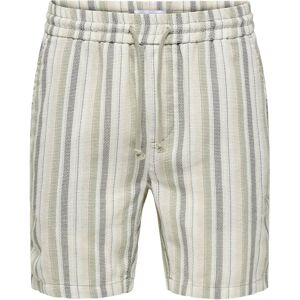 ONLY & SONS Onstrev Life Reg Stru Stripe Shorts Noos L Green L ONLY & SONS Onstrev Life Reg Stru Stripe Shorts Noos L Green L