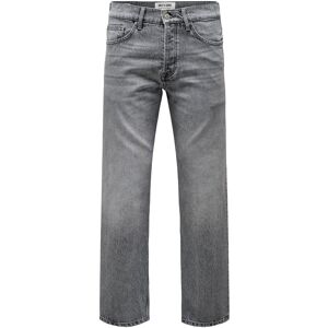 ONLY & SONS Onsedge Straight Mg 8202 Tai Dnm Noos 38 x 32 Grey 38 x 32 ONLY & SONS Onsedge Straight Mg 8202 Tai Dnm Noos 38 x 32 Grey 38 x 32