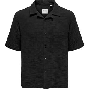 ONLY & SONS Onskyle 0158 Ss Shirt M Black M ONLY & SONS Onskyle 0158 Ss Shirt M Black M