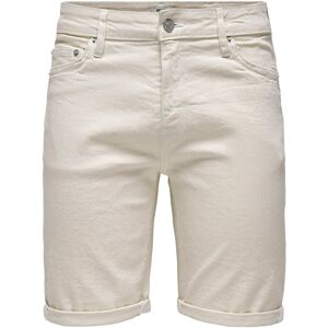 ONLY & SONS Onsply Ecru 9296 Azg Dnm Shorts XS Cream XS ONLY & SONS Onsply Ecru 9296 Azg Dnm Shorts XS Cream XS