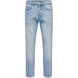 ONLY & SONS Onsyoke Tapered Lb 9684 Dot Dnm Noos 36 x 34 Blue 36 x 34 ONLY & SONS Onsyoke Tapered Lb 9684 Dot Dnm Noos 36 x 34 Blue 36 x 34