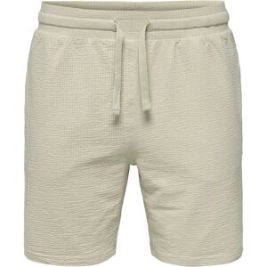 ONLY & SONS Onskian Life Reg Seersucker Shorts Noos M Beige M ONLY & SONS Onskian Life Reg Seersucker Shorts Noos M Beige M