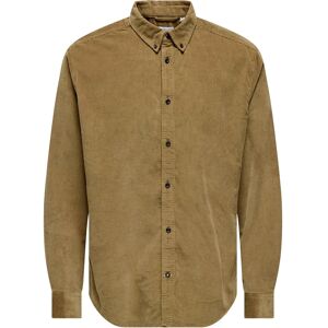 ONLY & SONS Onsmichael 18W Reg Cord Stretch Ls Noos S Beige S ONLY & SONS Onsmichael 18W Reg Cord Stretch Ls Noos S Beige S