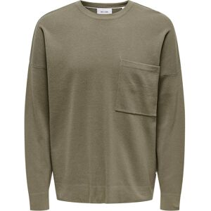 ONLY & SONS Onslamai Ovz 12 Ls Pocket Crew Knit S Green S ONLY & SONS Onslamai Ovz 12 Ls Pocket Crew Knit S Green S