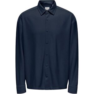 ONLY & SONS Onskari Plizze Ls Rlx Overshirt XS Navy XS ONLY & SONS Onskari Plizze Ls Rlx Overshirt XS Navy XS