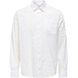ONLY & SONS Onscaiden Life Reg Ls 1 Pkt Shirt Noos XS White XS ONLY & SONS Onscaiden Life Reg Ls 1 Pkt Shirt Noos XS White XS