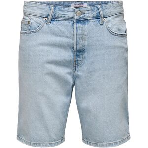 ONLY & SONS Onsedge Lb 2041 Tai Dnm Shorts Noos XS Blue XS ONLY & SONS Onsedge Lb 2041 Tai Dnm Shorts Noos XS Blue XS