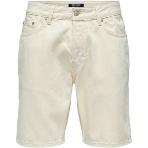 ONLY & SONS Onsedge Ecru 2044 Pim Dnm Shorts Noos L Cream L ONLY & SONS Onsedge Ecru 2044 Pim Dnm Shorts Noos L Cream L