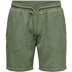 ONLY & SONS Onsbertil Waffle Shorts M Green M ONLY & SONS Onsbertil Waffle Shorts M Green M