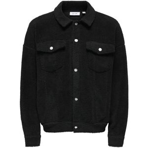 ONLY & SONS Onsdeacon Rlx Sherpa Overshirt Sweat Vd M Black M ONLY & SONS Onsdeacon Rlx Sherpa Overshirt Sweat Vd M Black M