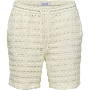 ONLY & SONS Onstel Braddock Waffle Shorts M Cream M ONLY & SONS Onstel Braddock Waffle Shorts M Cream M