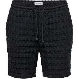 ONLY & SONS Onstel Braddock Waffle Shorts XS Black XS ONLY & SONS Onstel Braddock Waffle Shorts XS Black XS