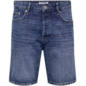 ONLY & SONS Onsedge Db 3223 Tai Dnm Shorts Noos XS Blue XS ONLY & SONS Onsedge Db 3223 Tai Dnm Shorts Noos XS Blue XS