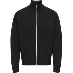 ONLY & SONS Onsblake Ds High Neck Cardigan Knit Noos XXXL Black XXXL ONLY & SONS Onsblake Ds High Neck Cardigan Knit Noos XXXL Black XXXL