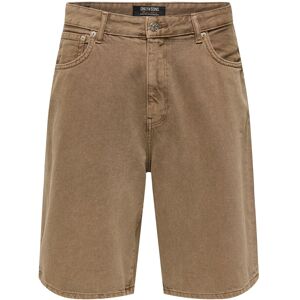 ONLY & SONS Onscarl Ball. Brown 6602 Tai Dnm Shorts XS Brown XS ONLY & SONS Onscarl Ball. Brown 6602 Tai Dnm Shorts XS Brown XS