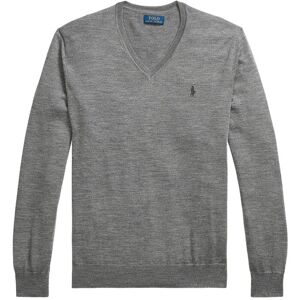 Polo Ralph Lauren Slim Fit Washable Wool V-Neck Sweater S Grey S Polo Ralph Lauren Slim Fit Washable Wool V-Neck Sweater S Grey S