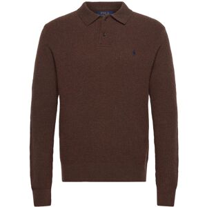 Polo Ralph Lauren Textured Wool-Cotton Polo-Collar Sweater XS Brown XS Polo Ralph Lauren Textured Wool-Cotton Polo-Collar Sweater XS Brown XS