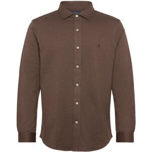 Polo Ralph Lauren Houndstooth Jersey Spread-Collar Shirt M Brown M Polo Ralph Lauren Houndstooth Jersey Spread-Collar Shirt M Brown M