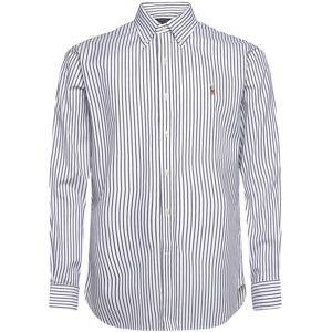 Polo Ralph Lauren Custom Fit Striped Pinpoint Oxford Shirt 44.5 Blue 44.5 Polo Ralph Lauren Custom Fit Striped Pinpoint Oxford Shirt 44.5 Blue 44.5