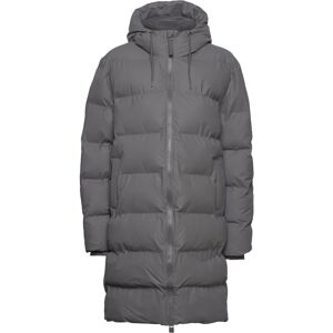 Rains Alta Longer Puffer Jacket W3T4 S Grey S Rains Alta Longer Puffer Jacket W3T4 S Grey S
