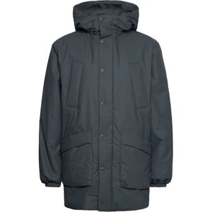 Rains Lohja Long Insulated Cargo Jacket W3T2 S Grey S Rains Lohja Long Insulated Cargo Jacket W3T2 S Grey S