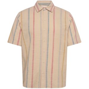 Revolution Short-Sleeved Cuban Shirt XL Beige XL Revolution Short-Sleeved Cuban Shirt XL Beige XL