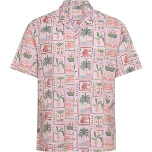 Revolution Short-Sleeved Cuban Shirt S Pink S Revolution Short-Sleeved Cuban Shirt S Pink S